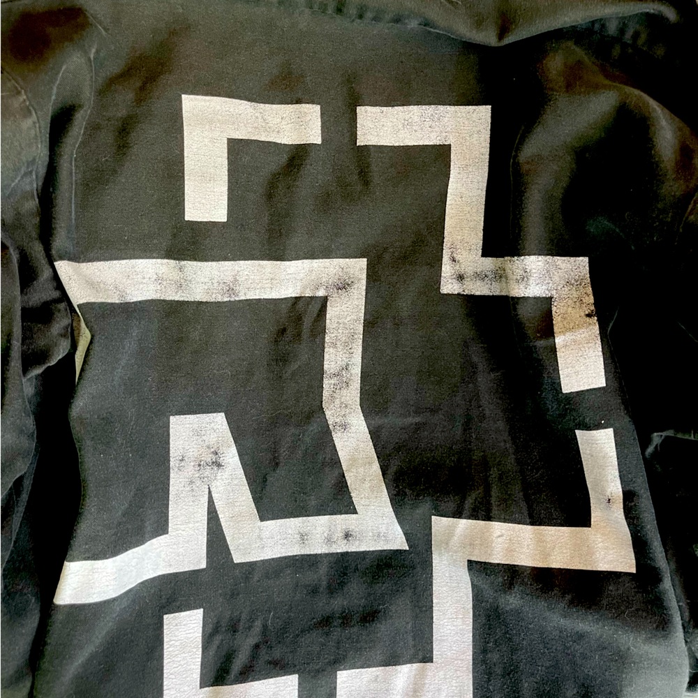 Rare Vintage Rammstein 1980s  Feuchter Ringelai German Military Button up